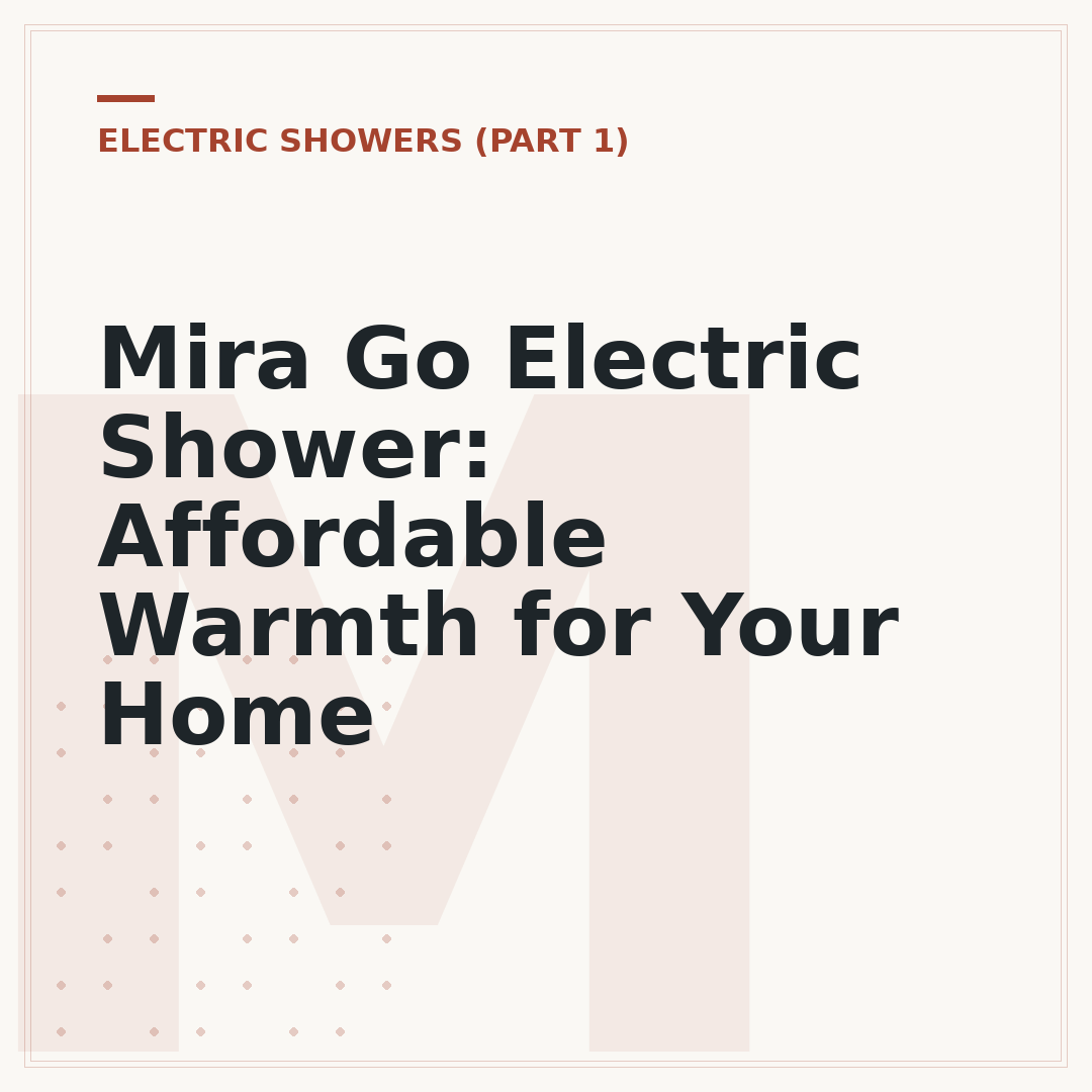 Mira Go Electric Shower: Affordable Warmth for Your Home