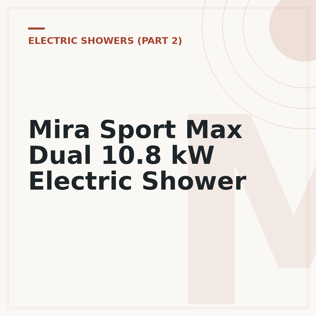 Mira Sport Max Dual 10.8 kW Electric Shower