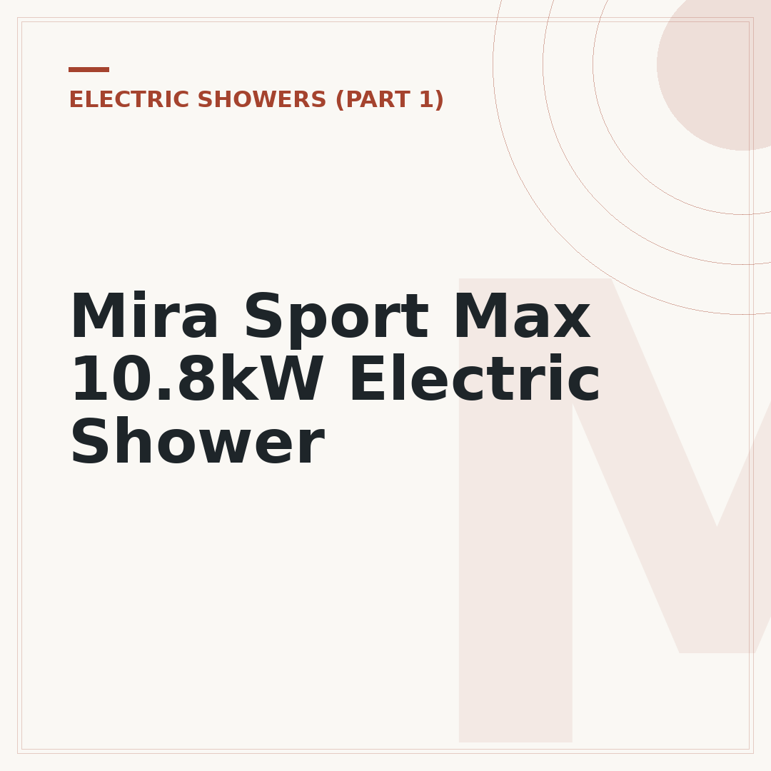 Mira Sport Max 10.8kW Electric Shower