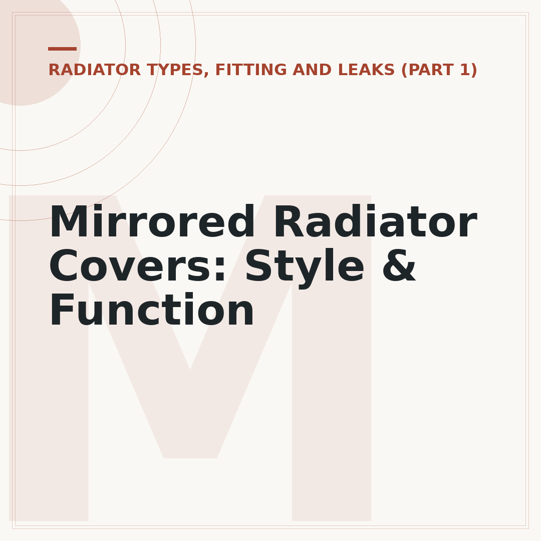 Mirrored Radiator Covers: Style & Function