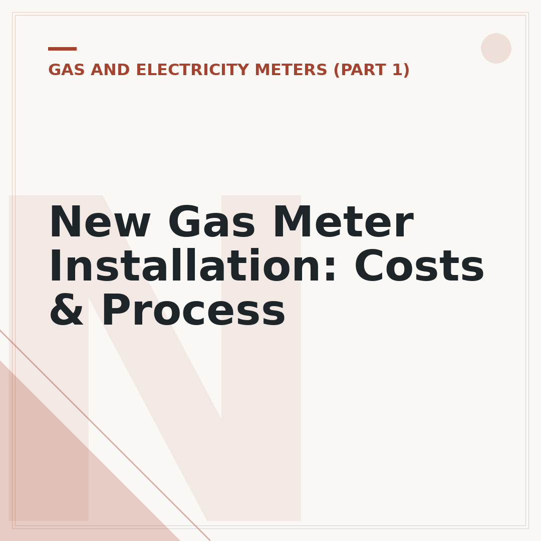 New Gas Meter Installation: Costs & Process