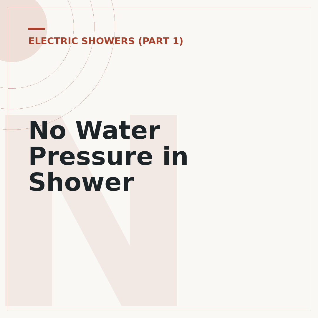 No Water Pressure in Shower
