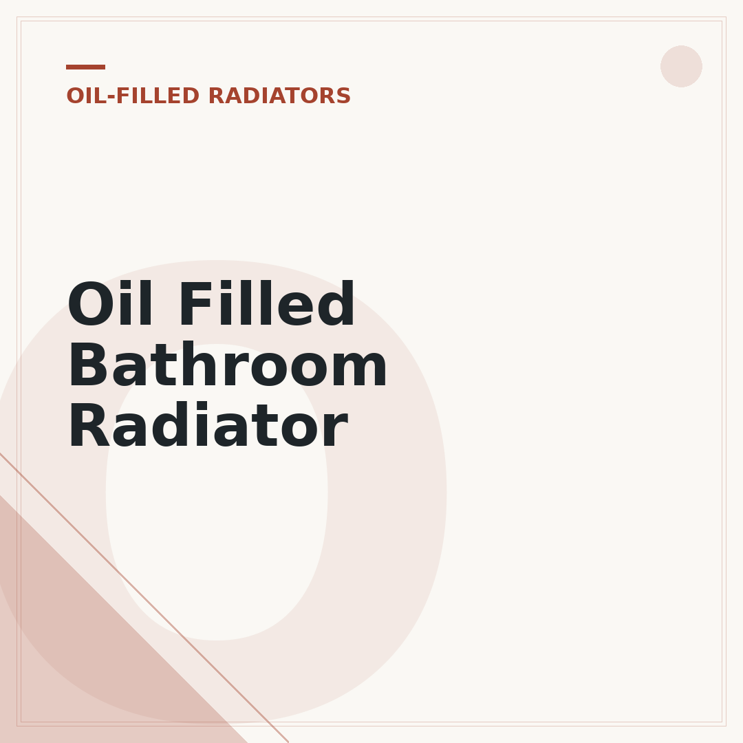 Oil Filled Bathroom Radiator