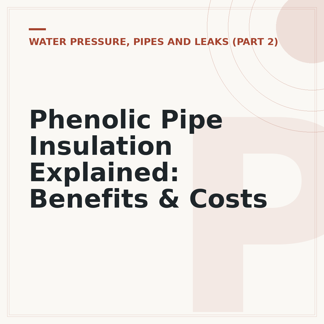 Phenolic Pipe Insulation Explained: Benefits & Costs