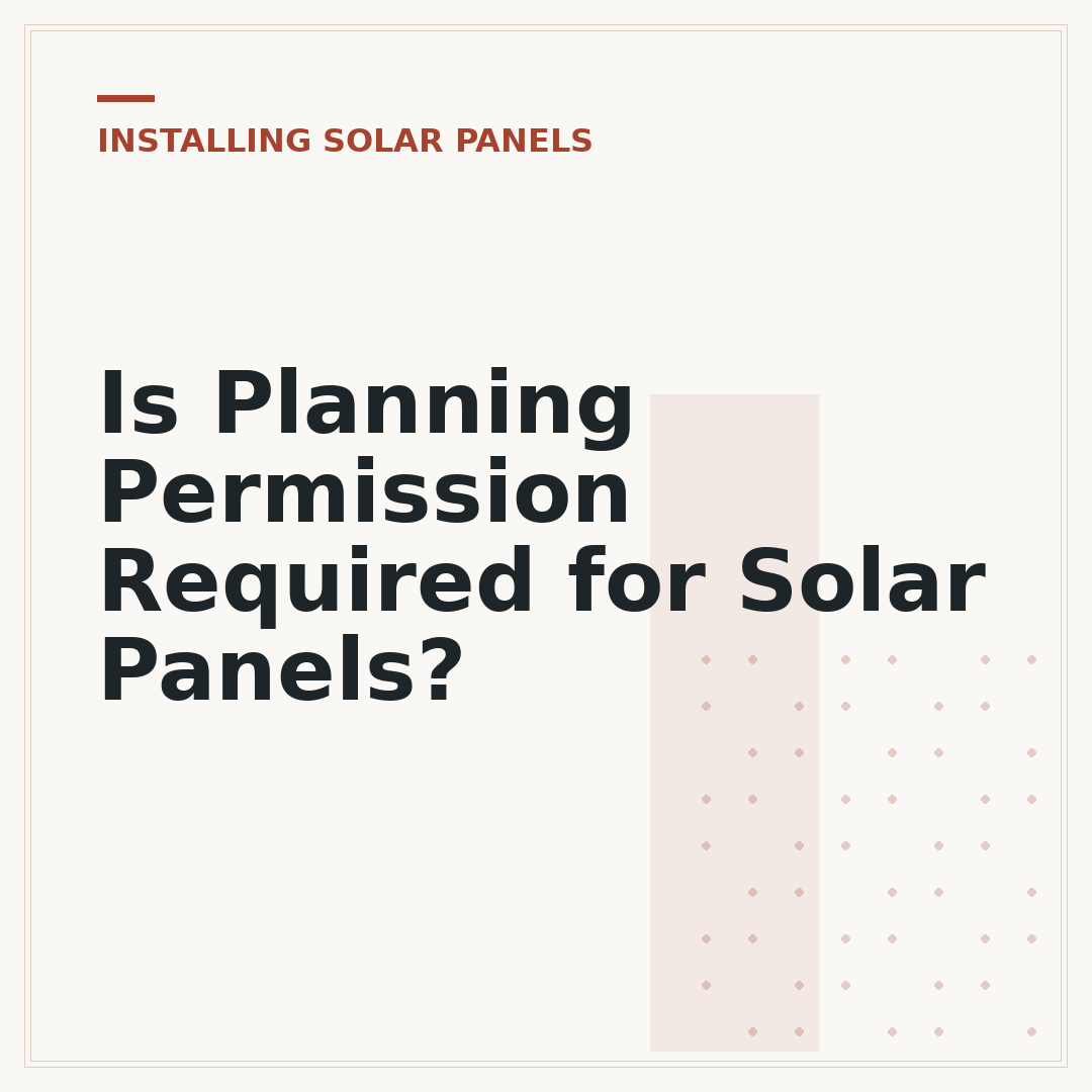 Is Planning Permission Required for Solar Panels?