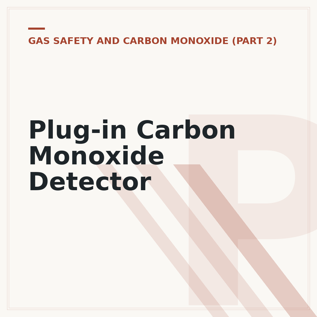 Plug-in Carbon Monoxide Detector