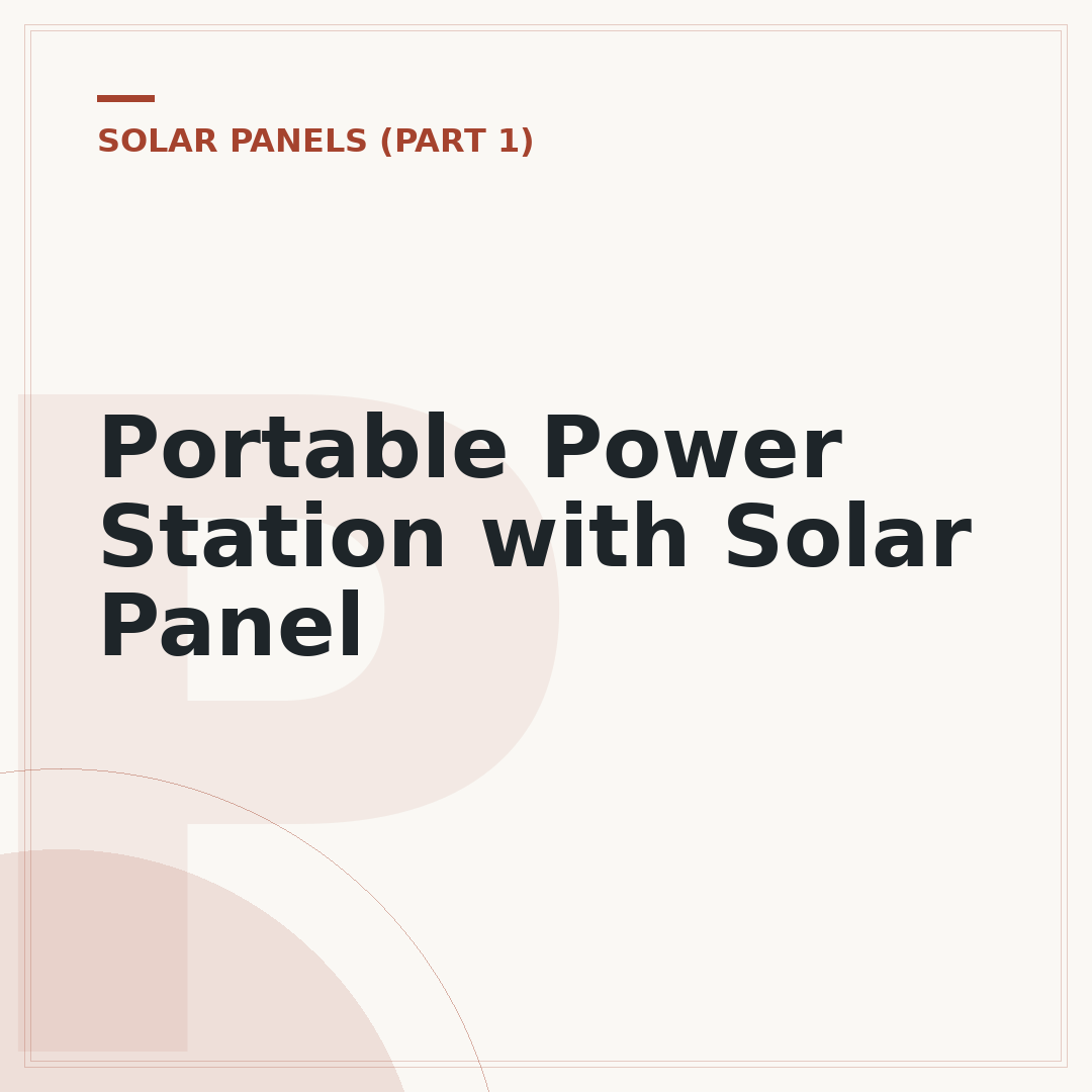 Portable Power Station with Solar Panel