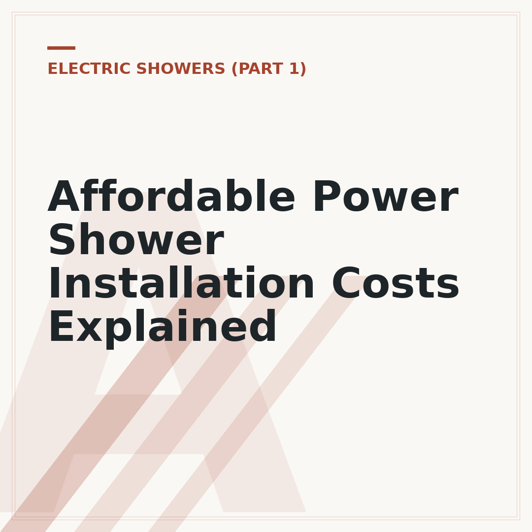 Affordable Power Shower Installation Costs Explained