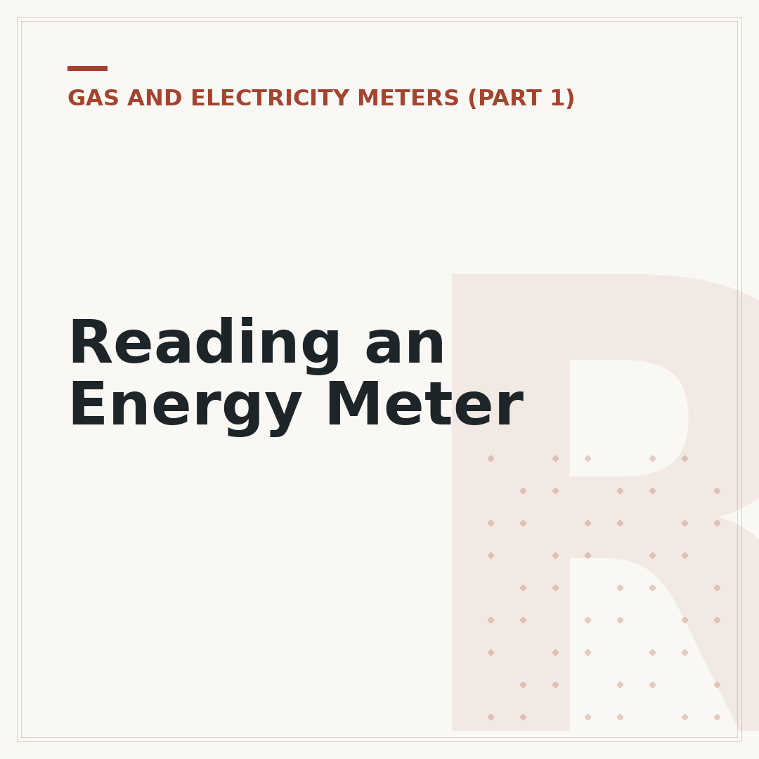 Reading an Energy Meter