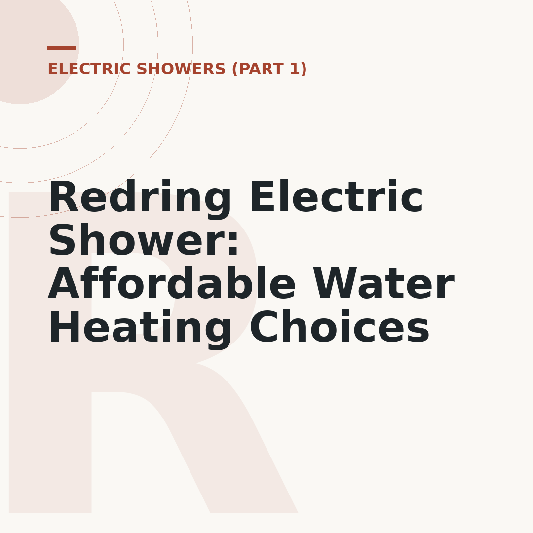Redring Electric Shower: Affordable Water Heating Choices