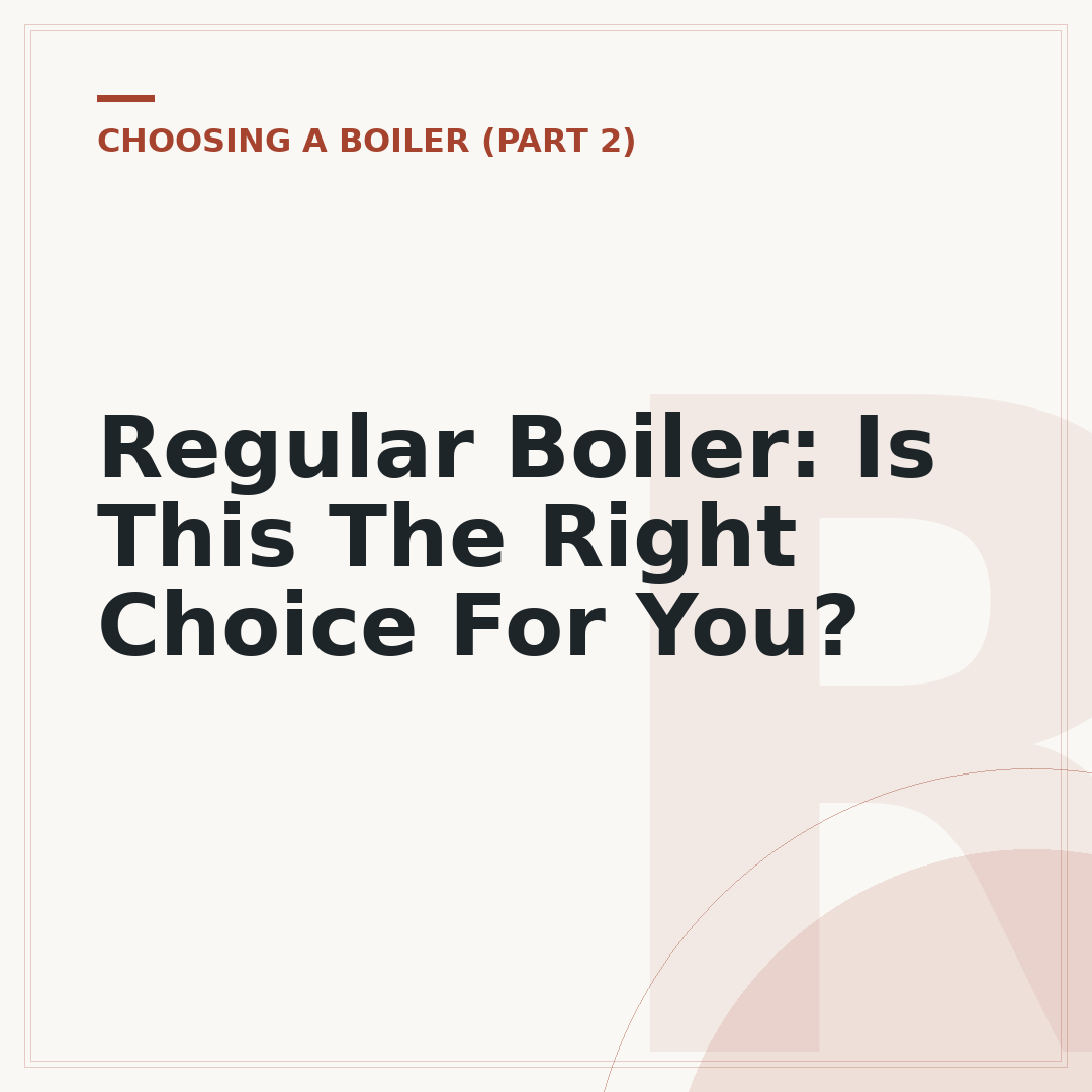 Regular Boiler: Is This The Right Choice For You?