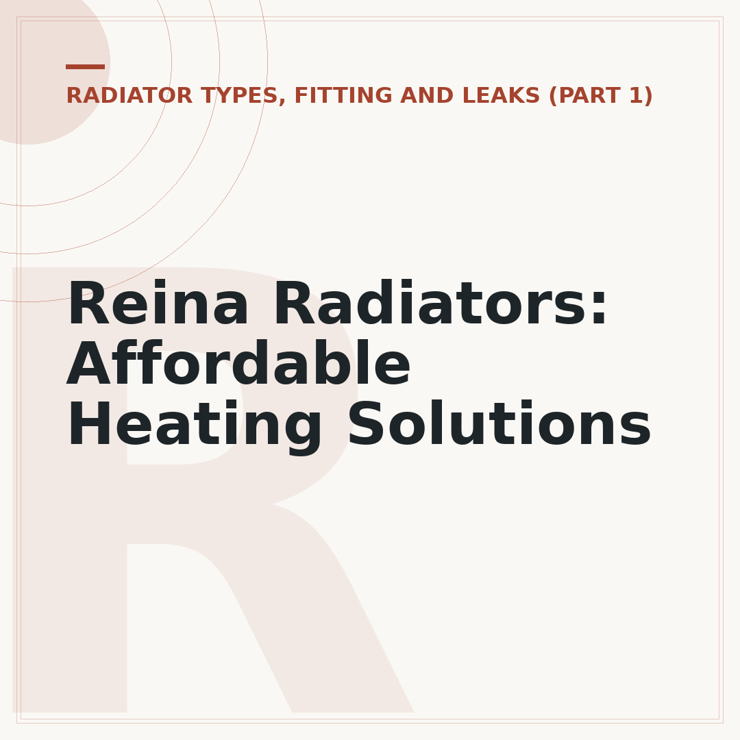 Reina Radiators: Affordable Heating Solutions