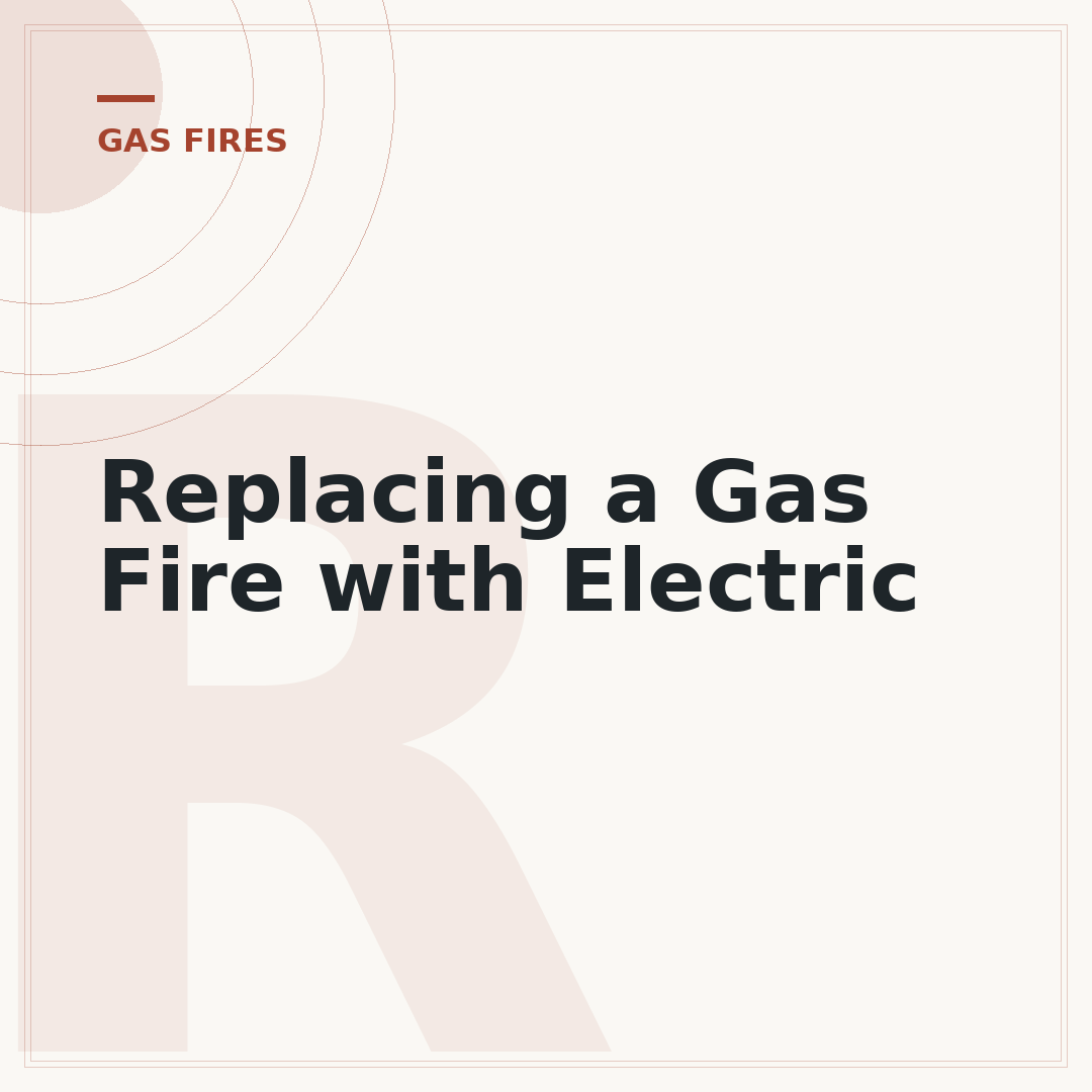 Replacing a Gas Fire with Electric