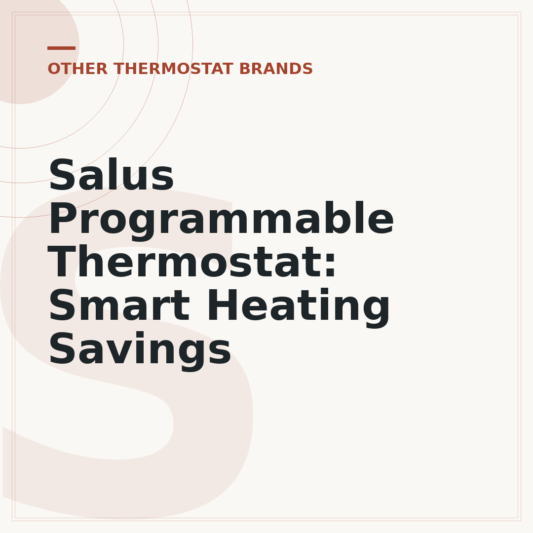 Salus Programmable Thermostat: Smart Heating Savings