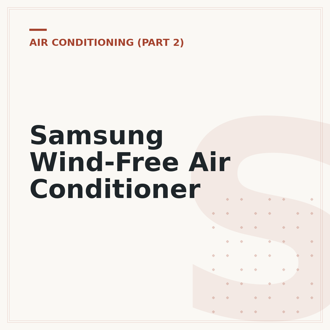 Samsung Wind-Free Air Conditioner