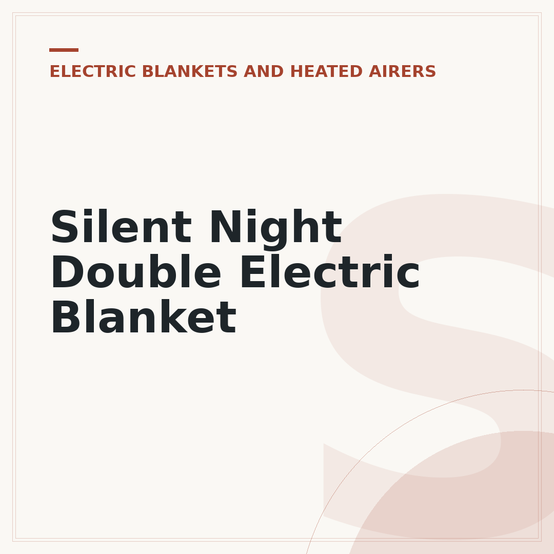 Silent Night Double Electric Blanket