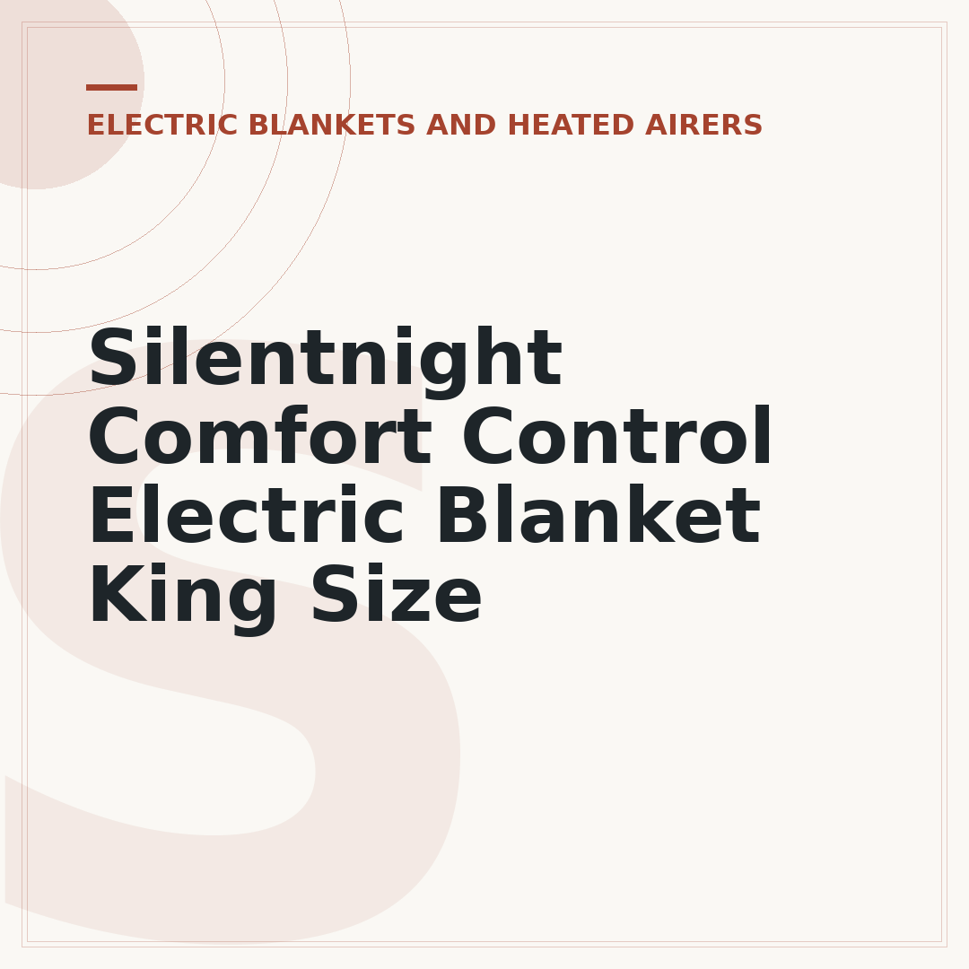 Silentnight Comfort Control Electric Blanket King Size