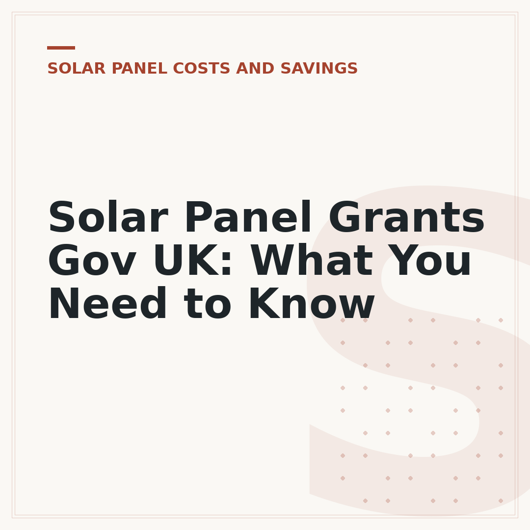 Solar Panel Grants Gov UK: What You Need to Know