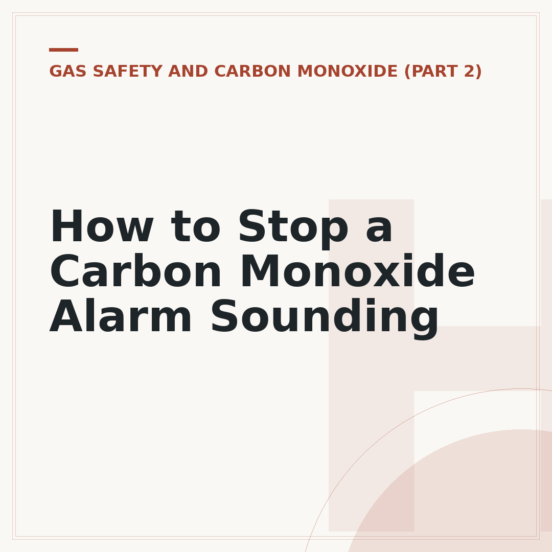 How to Stop a Carbon Monoxide Alarm Sounding