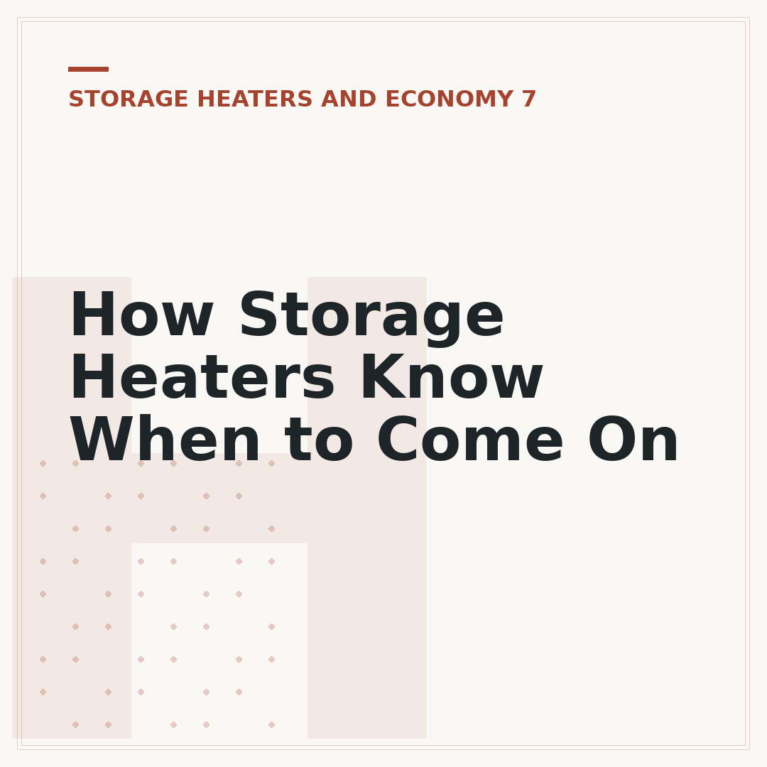 How Storage Heaters Know When to Come On