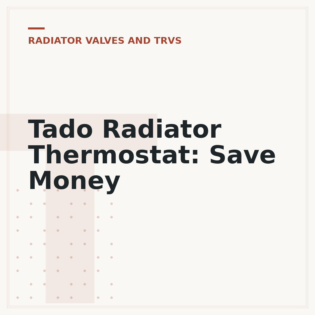 Tado Radiator Thermostat: Save Money
