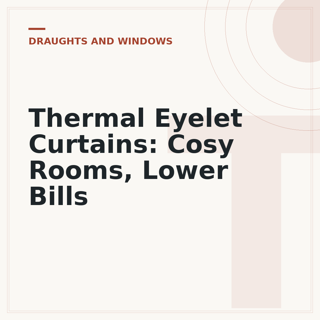Thermal Eyelet Curtains: Cosy Rooms, Lower Bills