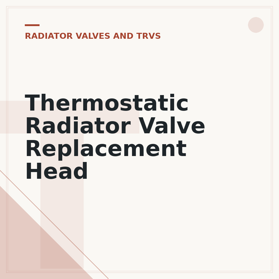 Thermostatic Radiator Valve Replacement Head