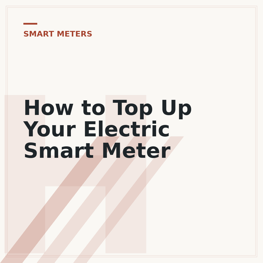 How to Top Up Your Electric Smart Meter