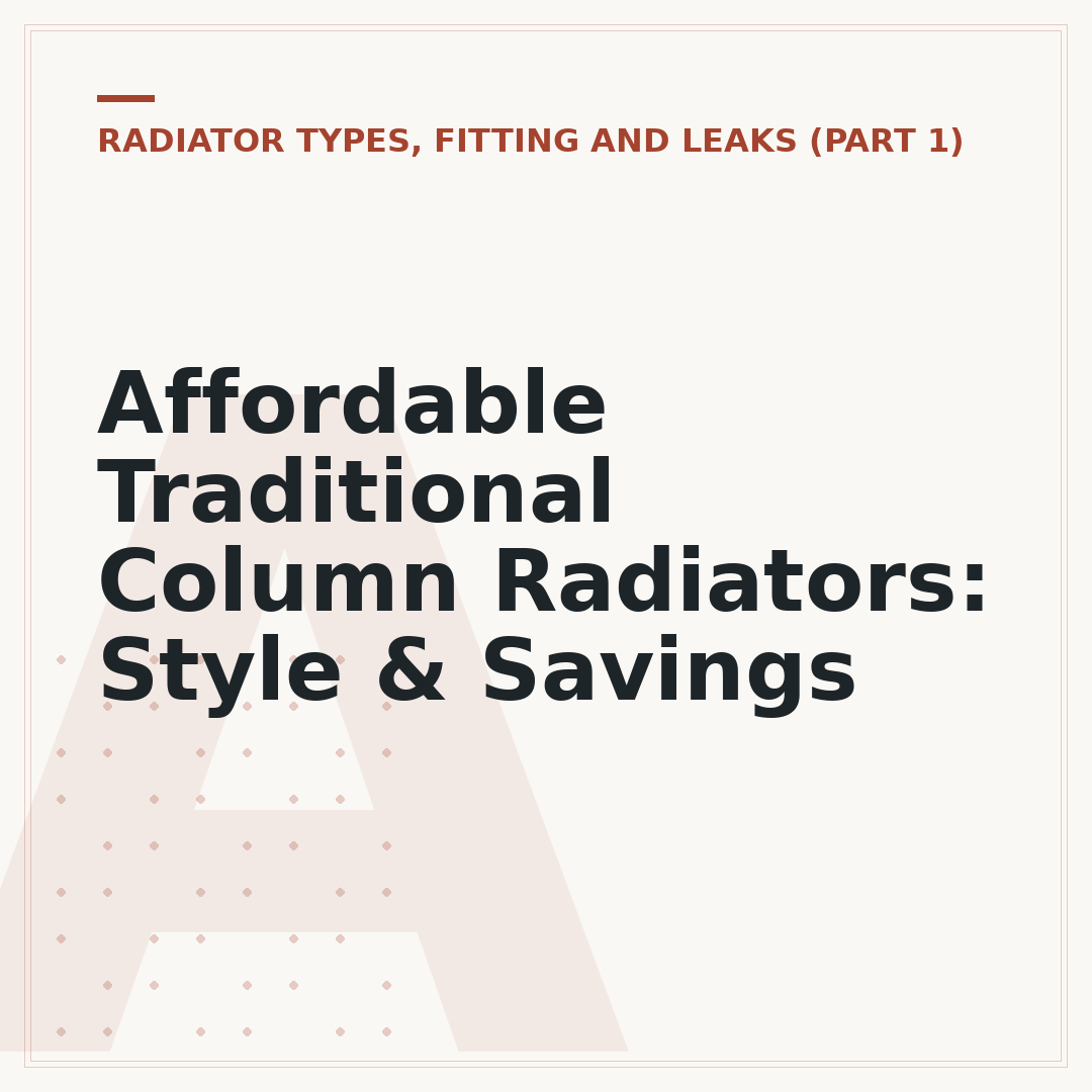 Affordable Traditional Column Radiators: Style & Savings