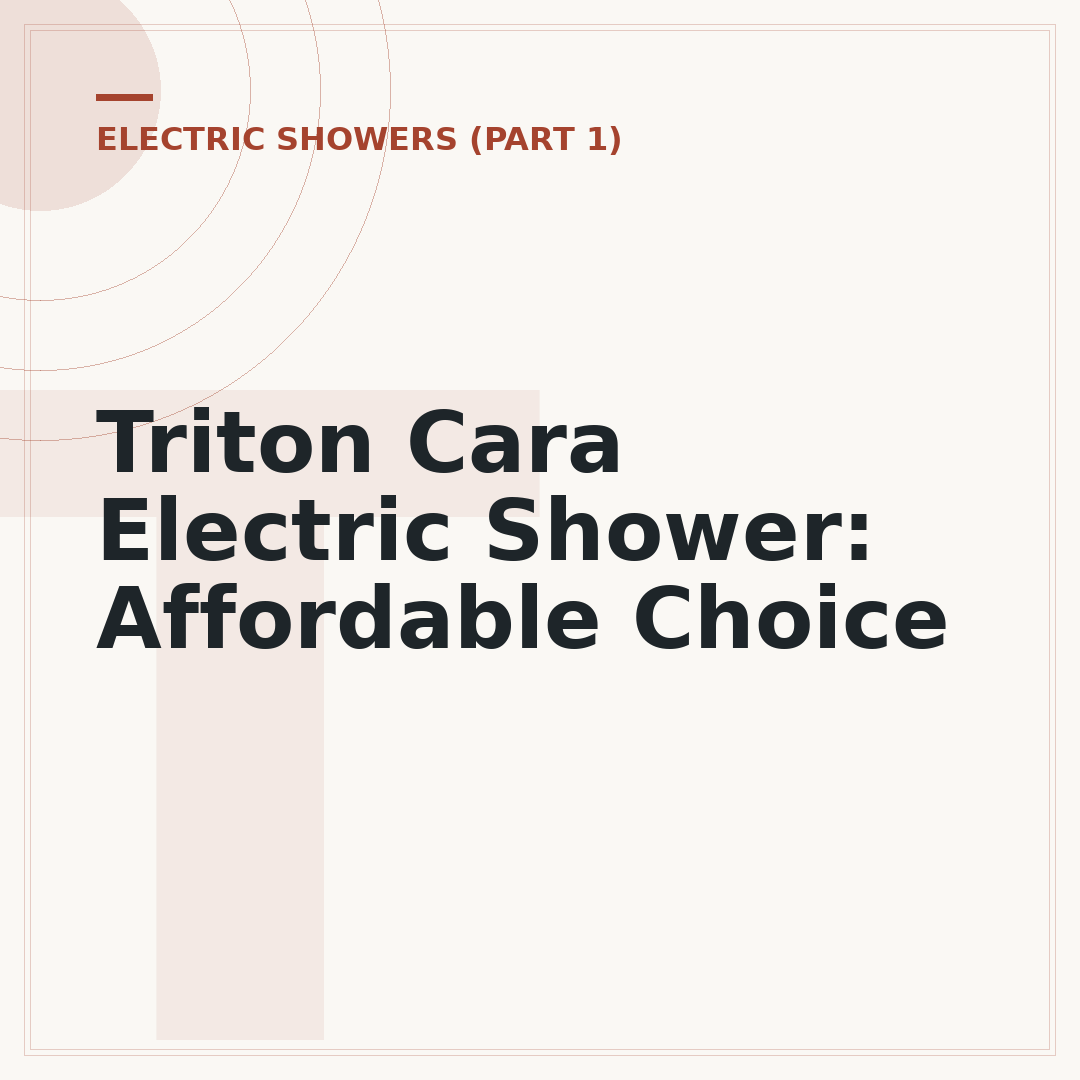 Triton Cara Electric Shower: Affordable Choice