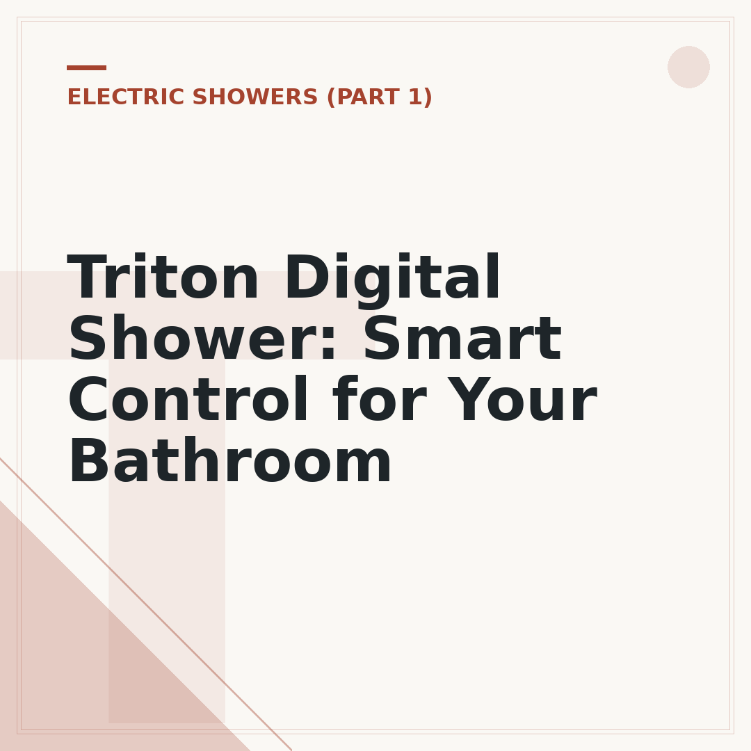 Triton Digital Shower: Smart Control for Your Bathroom