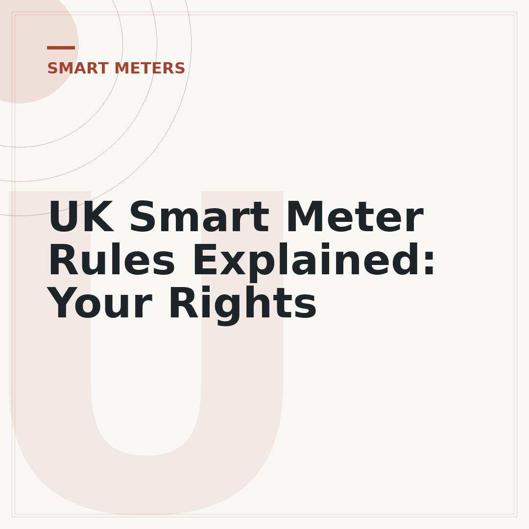 UK Smart Meter Rules Explained: Your Rights
