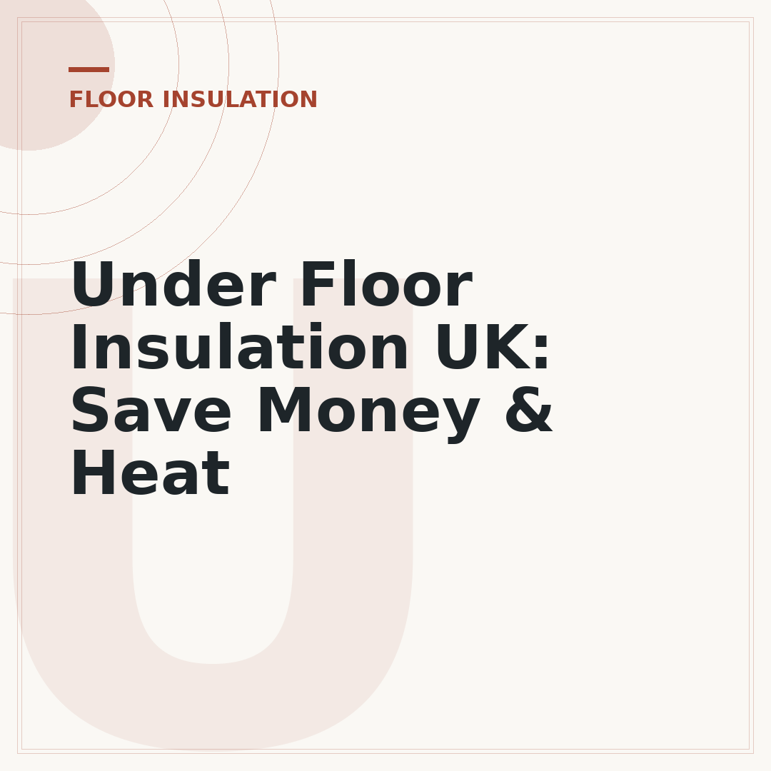Under Floor Insulation UK: Save Money & Heat