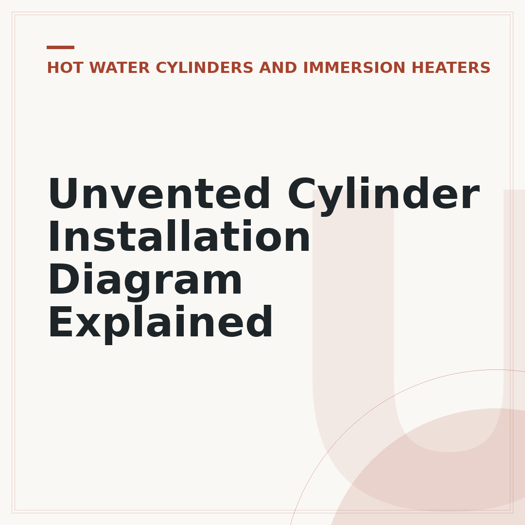 Unvented Cylinder Installation Diagram Explained