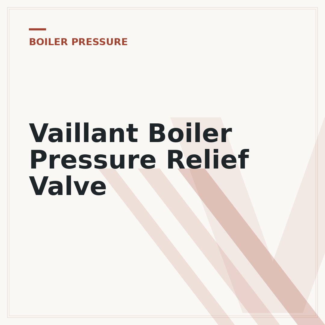 Vaillant Boiler Pressure Relief Valve