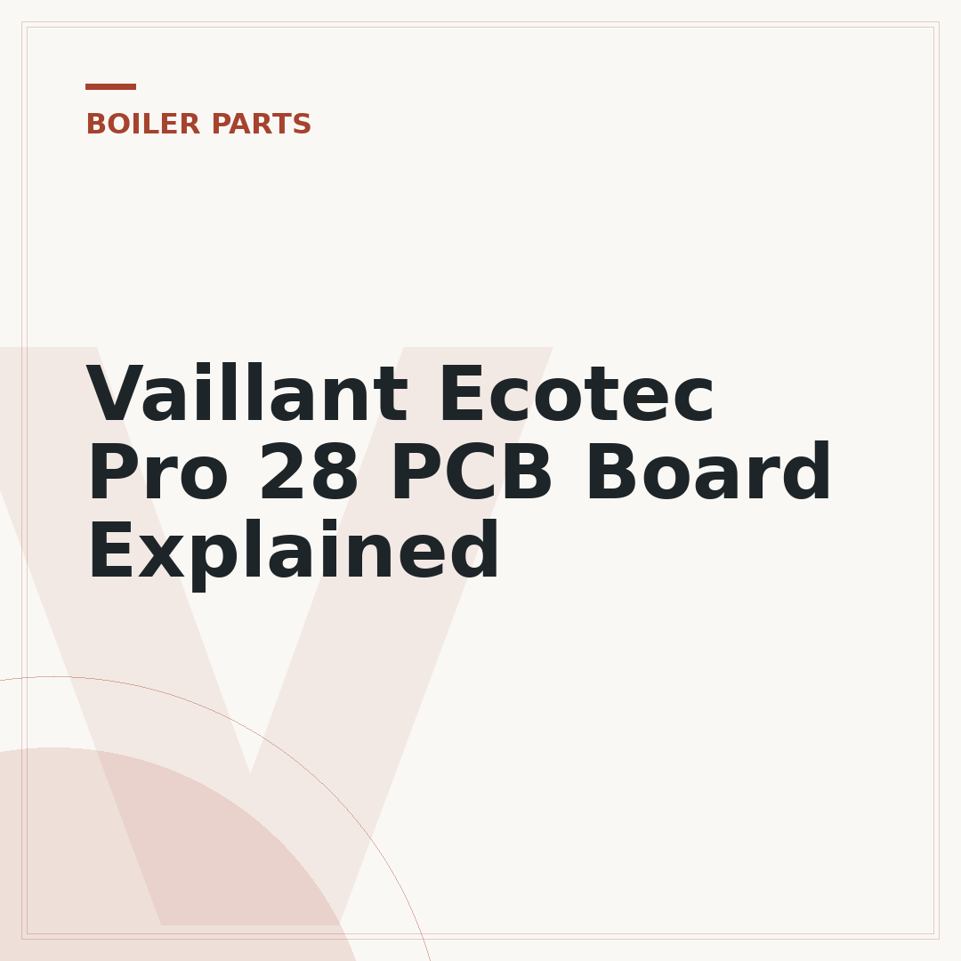 Vaillant Ecotec Pro 28 PCB Board Explained