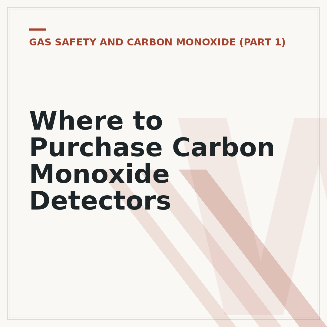 Where to Purchase Carbon Monoxide Detectors