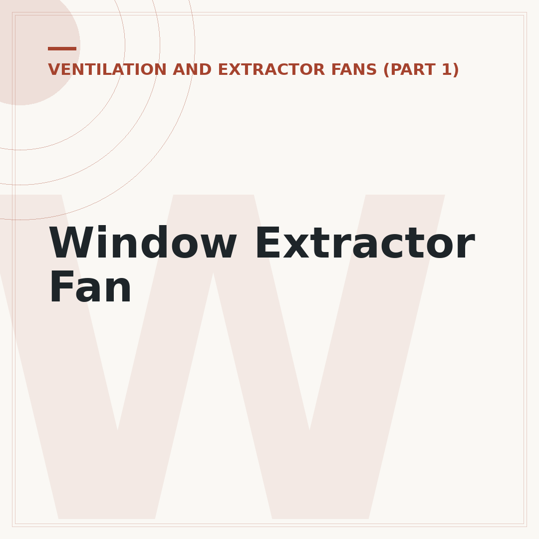Window Extractor Fan