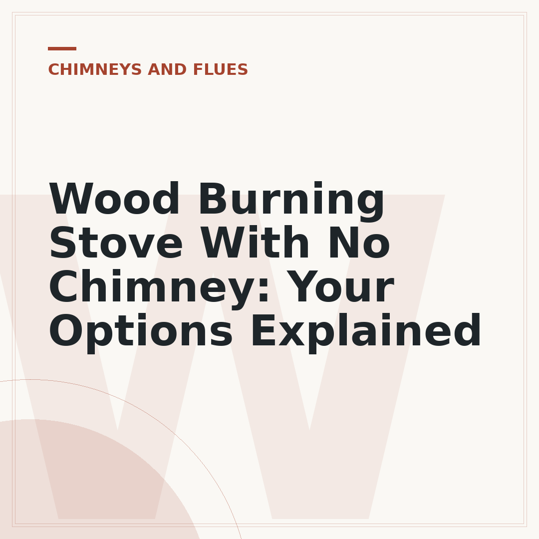 Wood Burning Stove With No Chimney: Your Options Explained